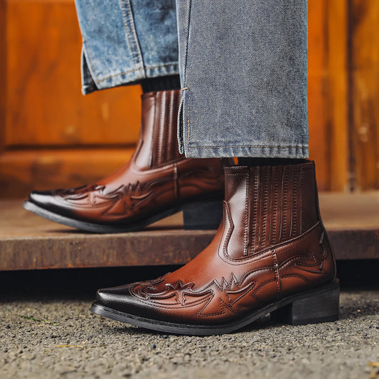 Jackson | Men’s Western Cowboy Boots with Pointed Toe and Angled Heel