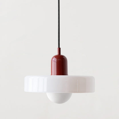 Studio Prisma Pendant | Art Glass Light in Bauhaus Luxe Palette