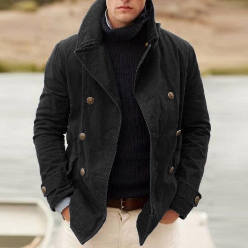 Harrison | Men’s Heavy Cotton Double-Breasted Jacket