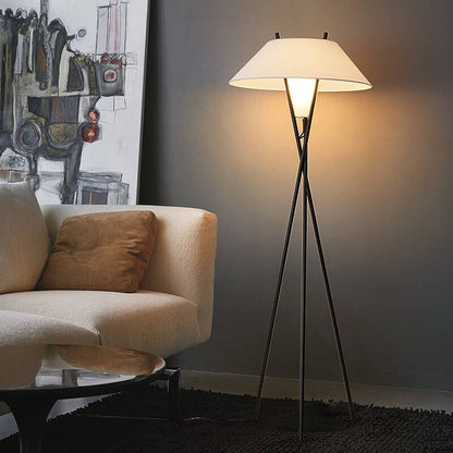 PureGlow Modern Floor Lamp | Fabric Shade Contemporary Accent