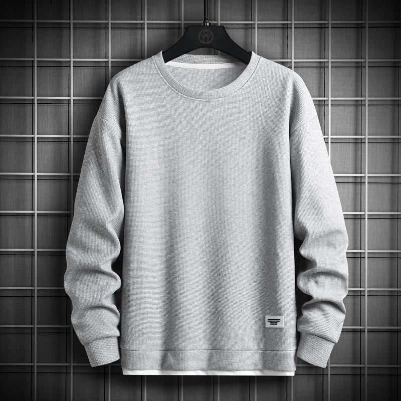 Dashiell | Men’s Long Sleeve Waffle Knit Crewneck Sweater