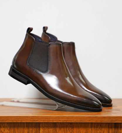 Jerick | Men’s Comfortable Slip-On Leather Chelsea Boots