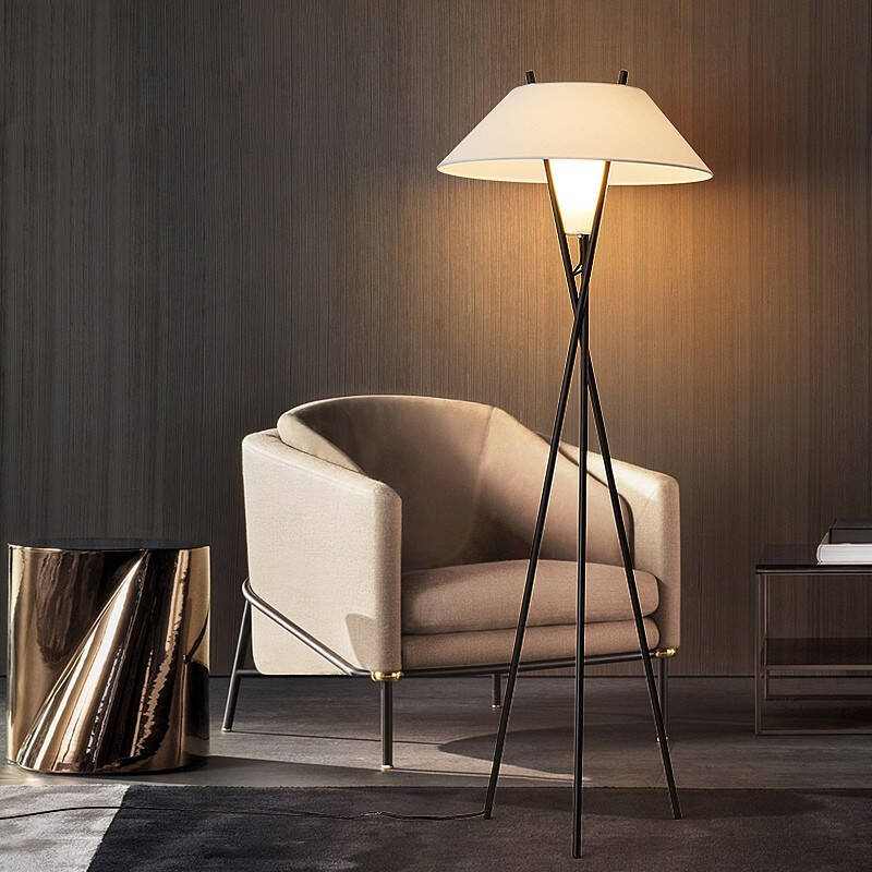 PureGlow Modern Floor Lamp | Fabric Shade Contemporary Accent