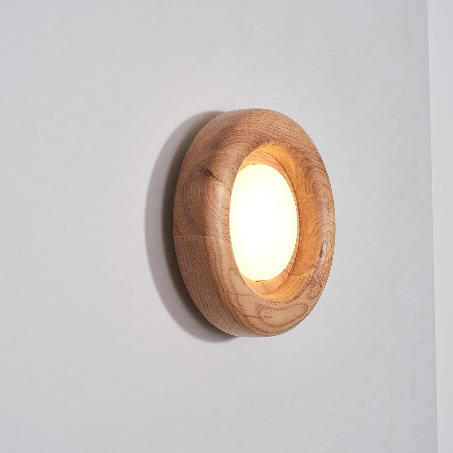 Sleek Wood Frame Style | AuraBeam LED Wall Lamp
