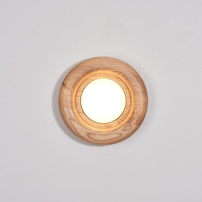 Sleek Wood Frame Style | AuraBeam LED Wall Lamp