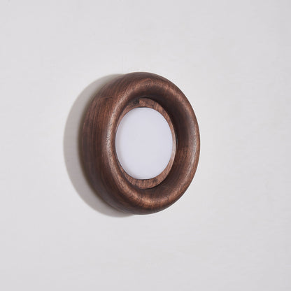 Sleek Wood Frame Style | AuraBeam LED Wall Lamp