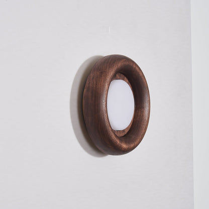 Sleek Wood Frame Style | AuraBeam LED Wall Lamp