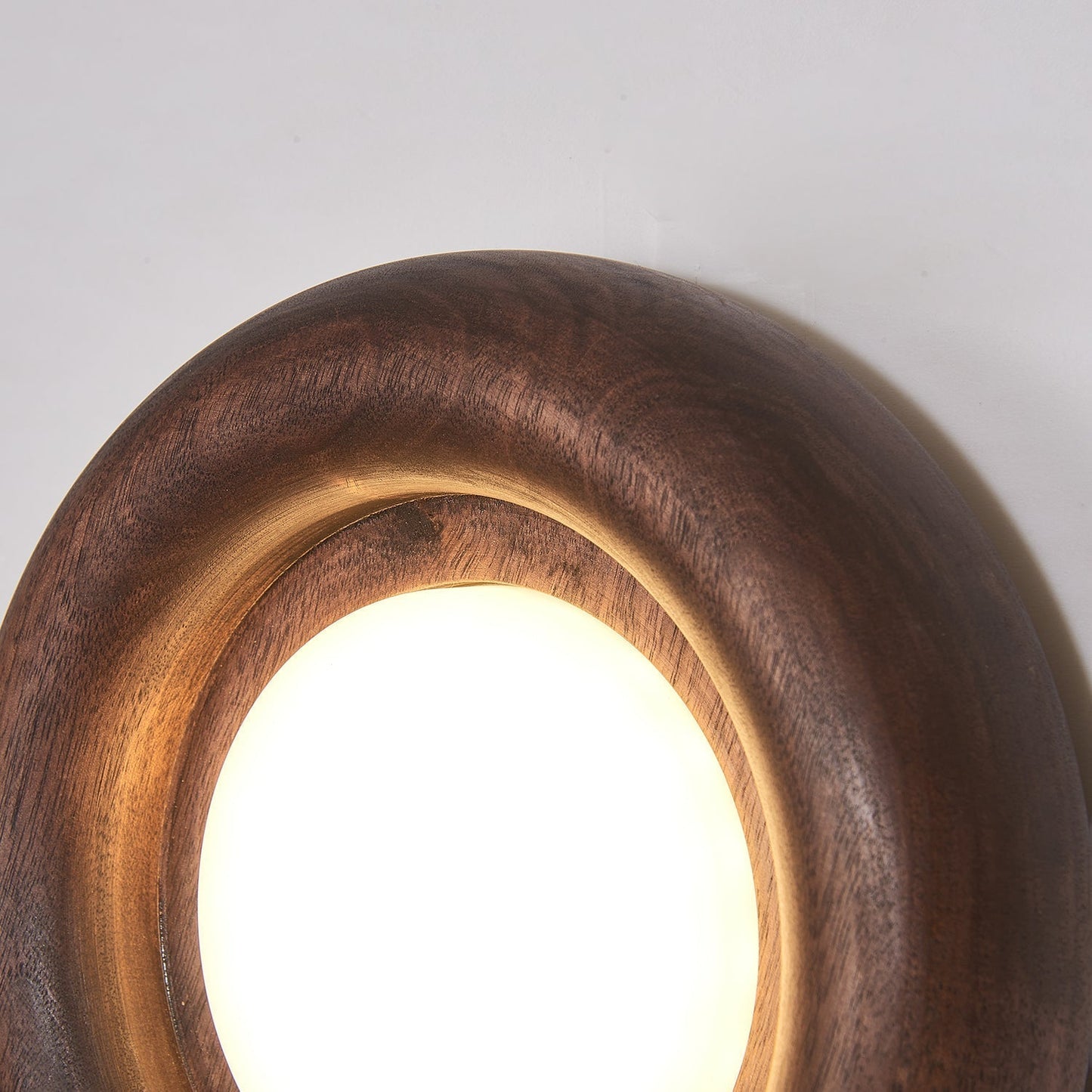 Sleek Wood Frame Style | AuraBeam LED Wall Lamp