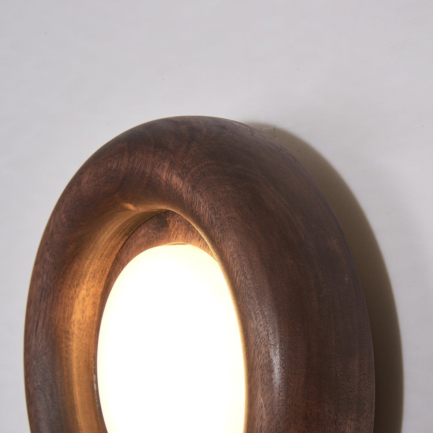 Sleek Wood Frame Style | AuraBeam LED Wall Lamp