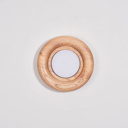 Sleek Wood Frame Style | AuraBeam LED Wall Lamp