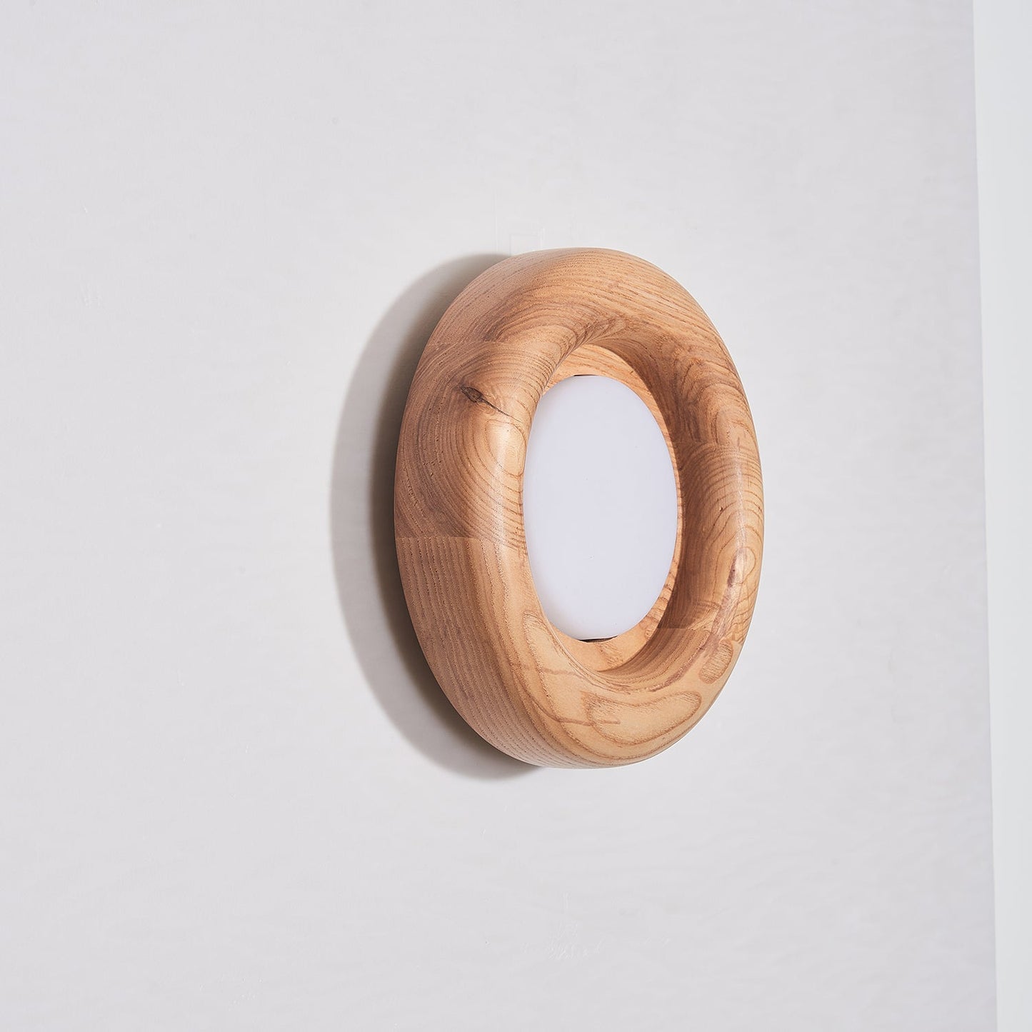 Sleek Wood Frame Style | AuraBeam LED Wall Lamp
