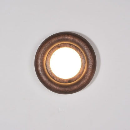 Sleek Wood Frame Style | AuraBeam LED Wall Lamp