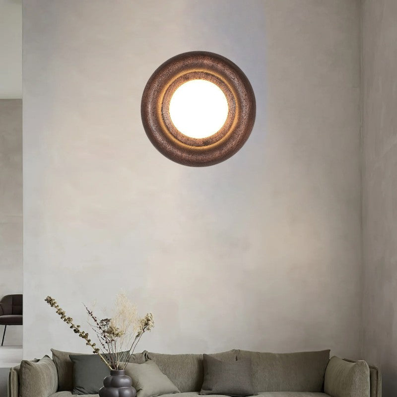 Sleek Wood Frame Style | AuraBeam LED Wall Lamp
