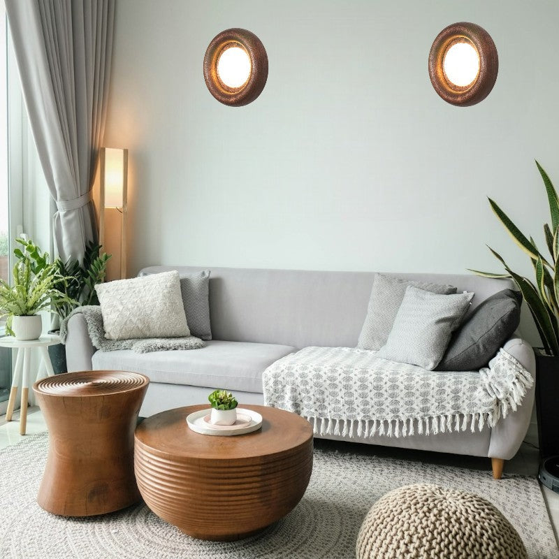 Sleek Wood Frame Style | AuraBeam LED Wall Lamp