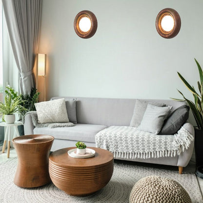 Sleek Wood Frame Style | AuraBeam LED Wall Lamp