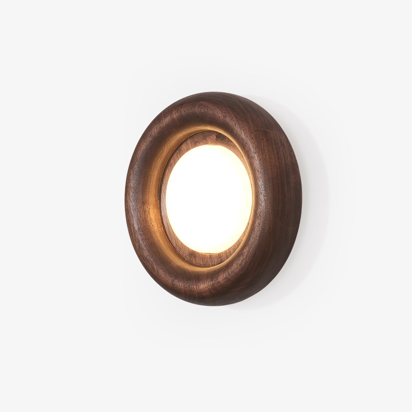 Sleek Wood Frame Style | AuraBeam LED Wall Lamp