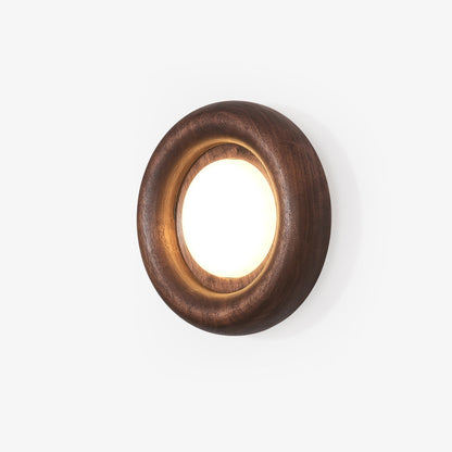 Sleek Wood Frame Style | AuraBeam LED Wall Lamp