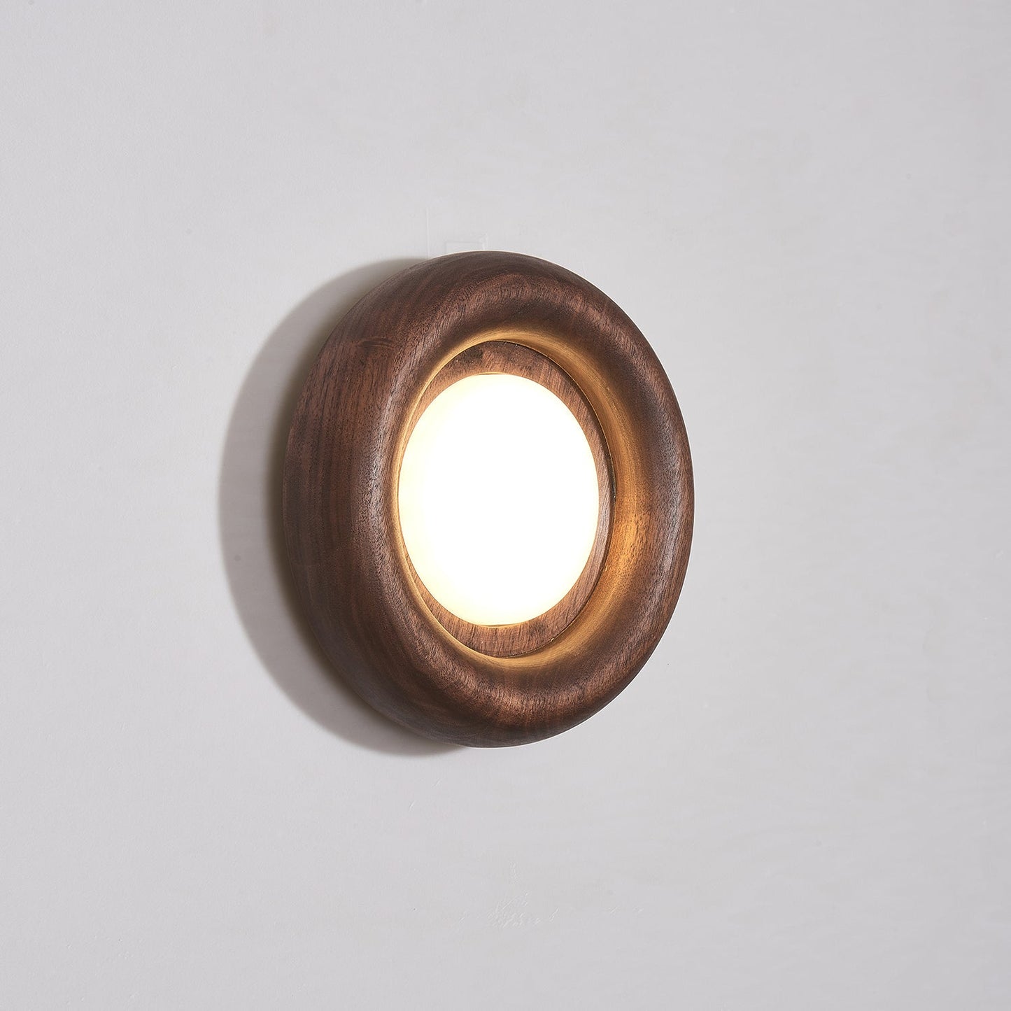 Sleek Wood Frame Style | AuraBeam LED Wall Lamp