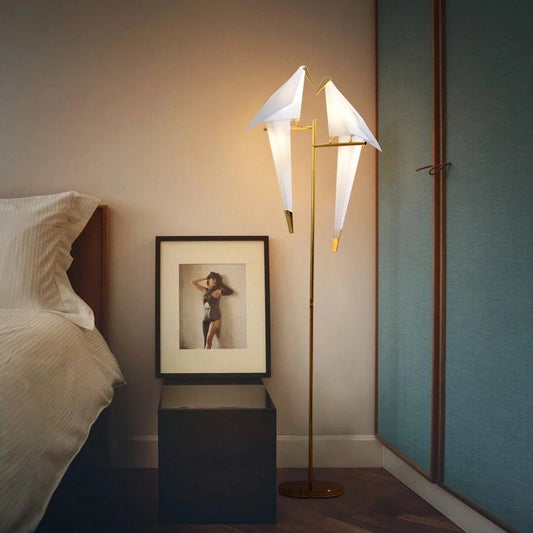 Warm LED Fixture | PolarWing Origami Bird Wall Light
