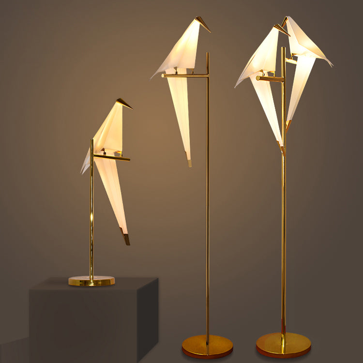 Warm LED Fixture | PolarWing Origami Bird Wall Light