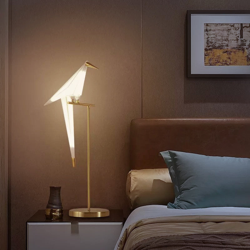 Warm LED Fixture | PolarWing Origami Bird Wall Light