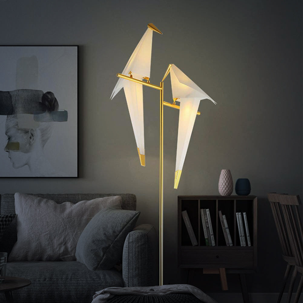 Warm LED Fixture | PolarWing Origami Bird Wall Light