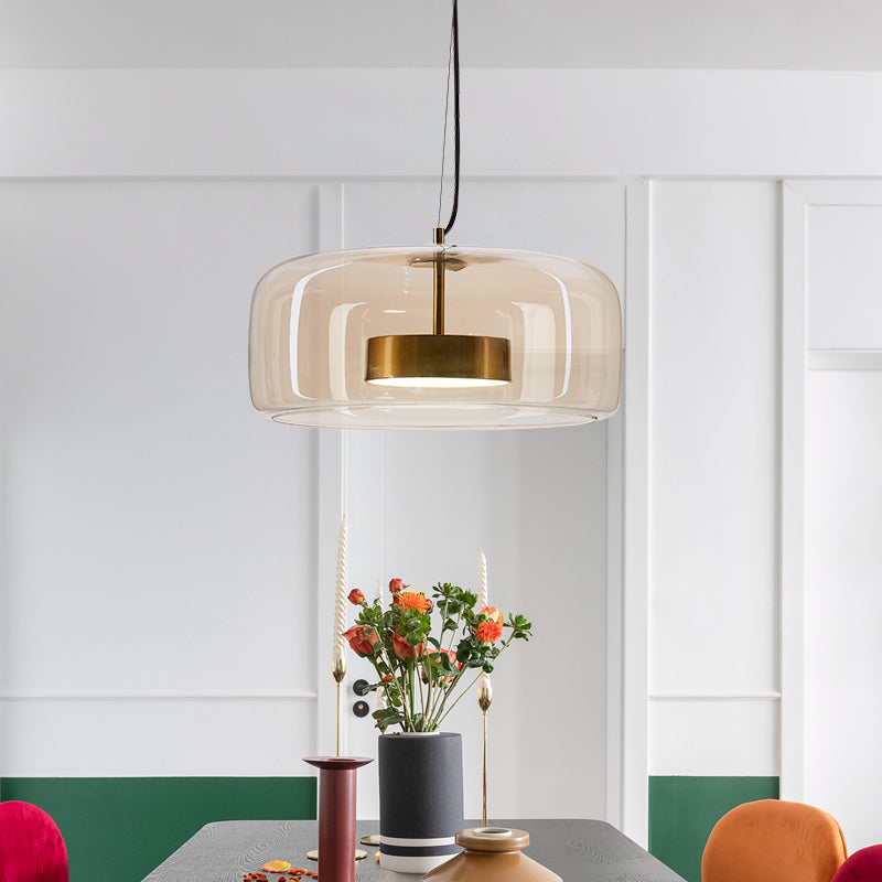 Hotel Elegance | LumiGlide Contemporary Glass Pendant Lamp