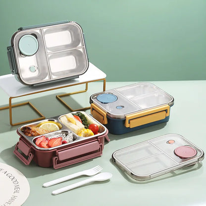 Lunch Box Container | 850 ml Leak-Proof Stainless Steel with Cutlery