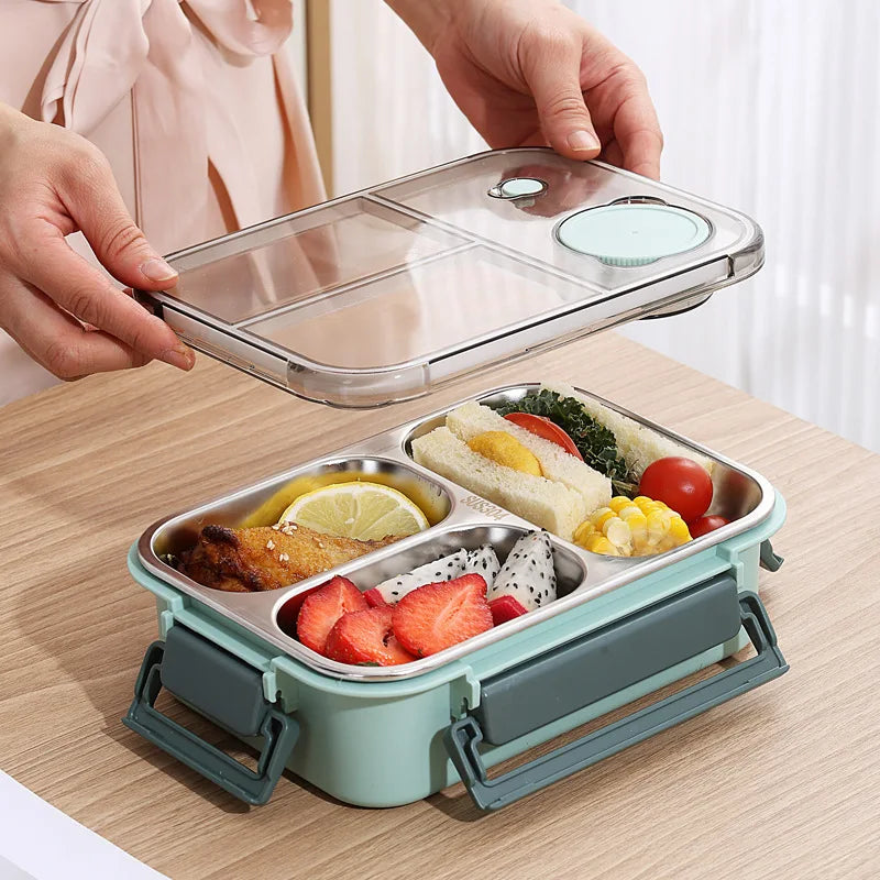 Lunch Box Container | 850 ml Leak-Proof Stainless Steel with Cutlery