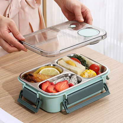 Lunch Box Container | 850 ml Leak-Proof Stainless Steel with Cutlery