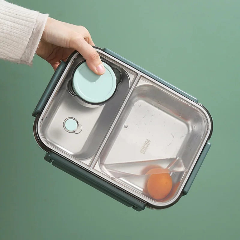 Lunch Box Container | 850 ml Leak-Proof Stainless Steel with Cutlery