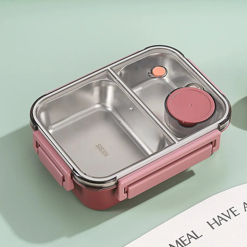 Lunch Box Container | 850 ml Leak-Proof Stainless Steel with Cutlery