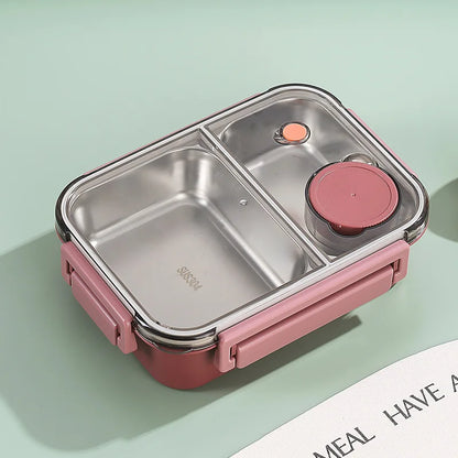 Lunch Box Container | 850 ml Leak-Proof Stainless Steel with Cutlery