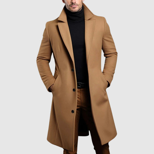 Ervin | Men’s Luxe Wool Blend Long Overcoat