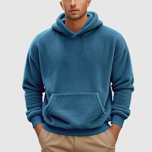 Ethan | Men’s Fleece Hooded Pullover Sweater