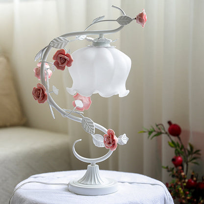 Rosabella Bloom | Vintage Glass Dome LED Table Lamp