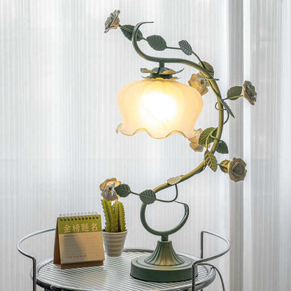 Rosabella Bloom | Vintage Glass Dome LED Table Lamp