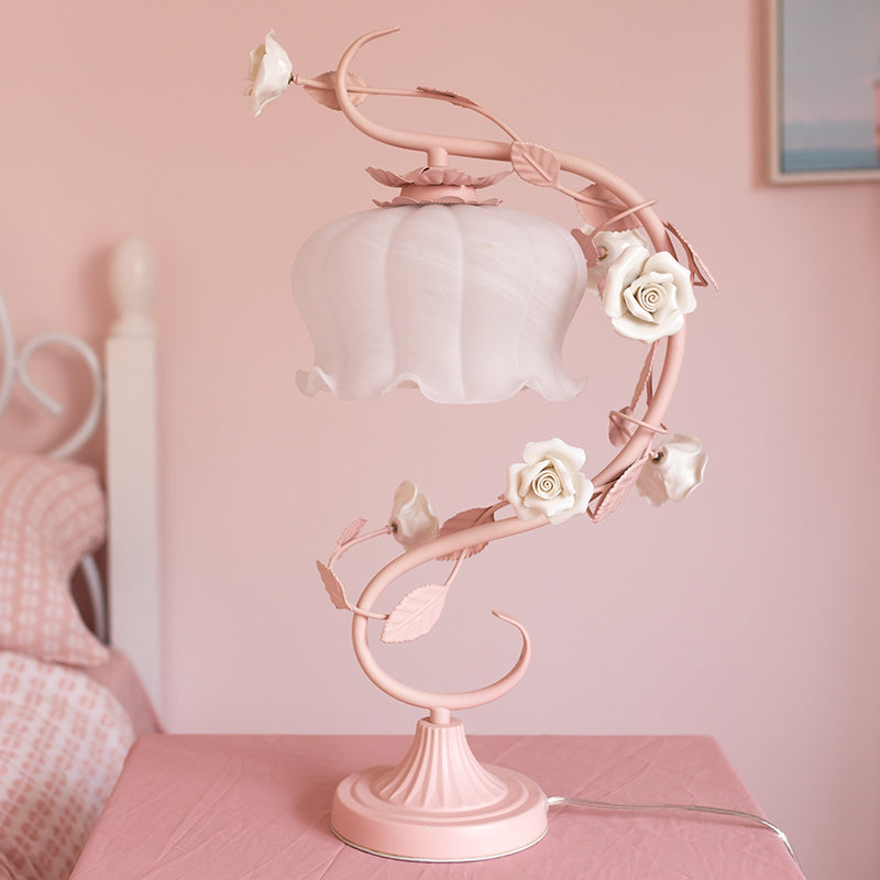 Rosabella Bloom | Vintage Glass Dome LED Table Lamp