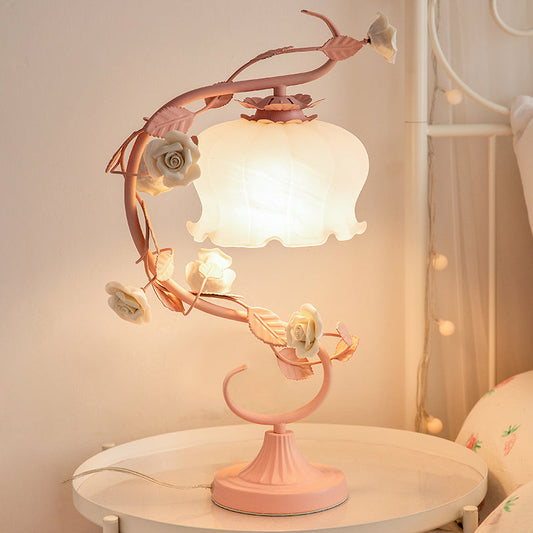 Rosabella Bloom | Vintage Glass Dome LED Table Lamp