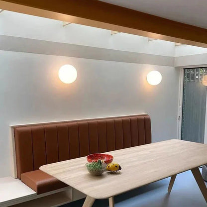 Modern Glass Style | HavenGlow White Round Wall Lamp