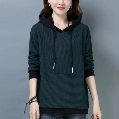 Aurora | Women’s Casual Knit Hoodie with Loose Fit