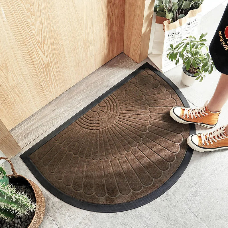 GripGuard Semi-Circle Entry Mat | Durable Rubber Non-Slip