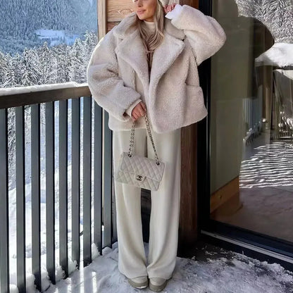 Nola | Women’s Minimalist Cropped Silhouette Boxy Jacket