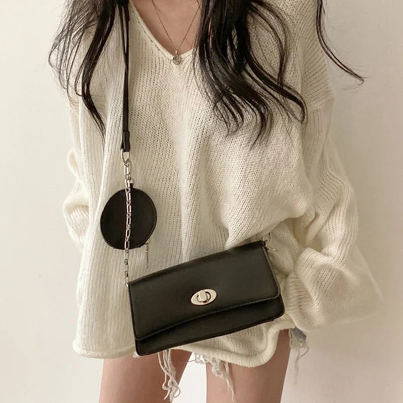 Leah | Women’s Casual Loose Knit V-Neck Sweater