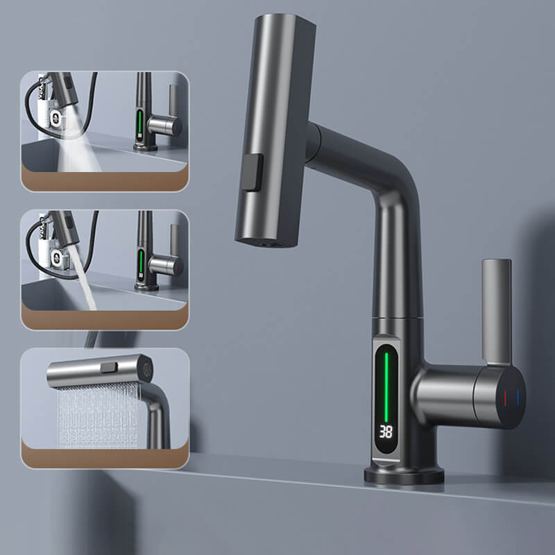FlexGlow Faucet | Dynamic LED Design with 5 Versatile Spray Modes