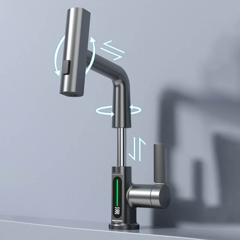 FlexGlow Faucet | Dynamic LED Design with 5 Versatile Spray Modes