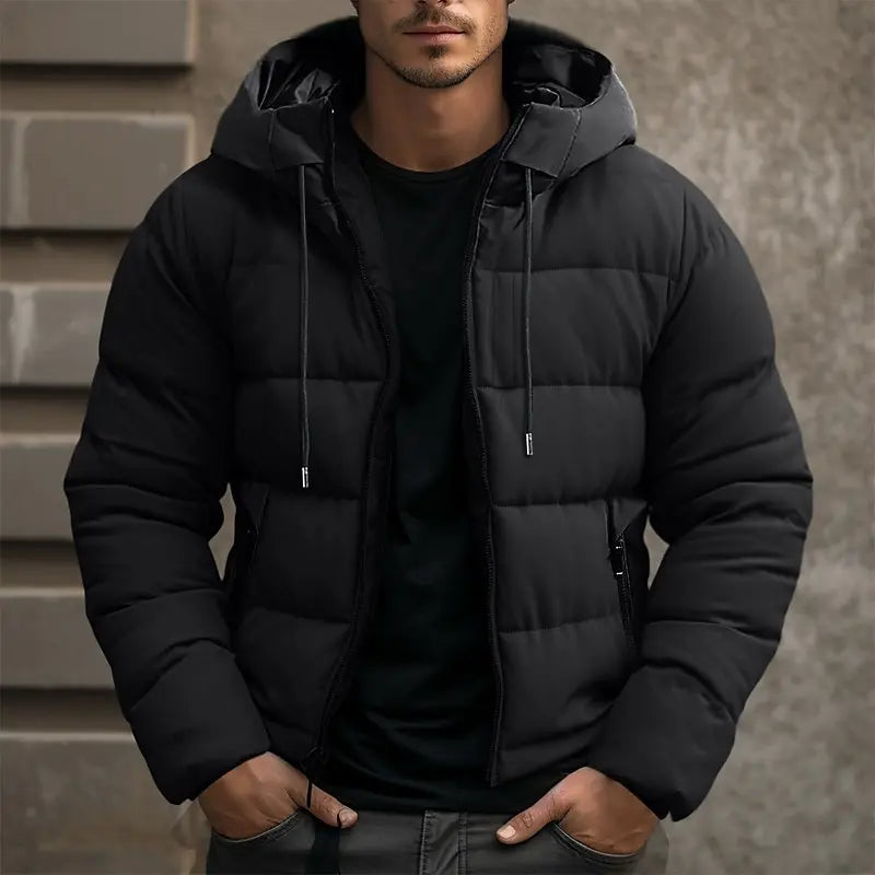 Blake | Men’s Hooded Winter Puffer Jacket with Sleek Modern Fit