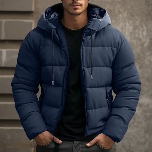 Blake | Men’s Hooded Winter Puffer Jacket with Sleek Modern Fit