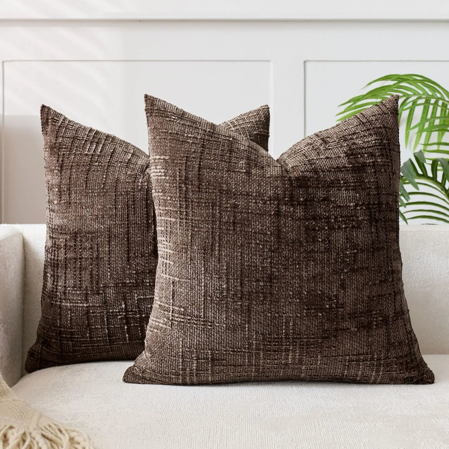 Soft Solid Tone Cover | EchoBamboo Chenille Pillowcase