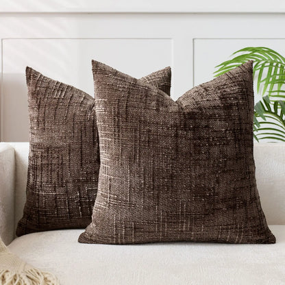 Soft Solid Tone Cover | EchoBamboo Chenille Pillowcase